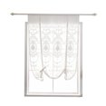 thumbnail image 2 of Cortinas romanas con lazo bordado floral Tap Top Sheer Balcón Cortina de ventana Paneles de cenefa Kearding JJ23235-04, 2 of 6