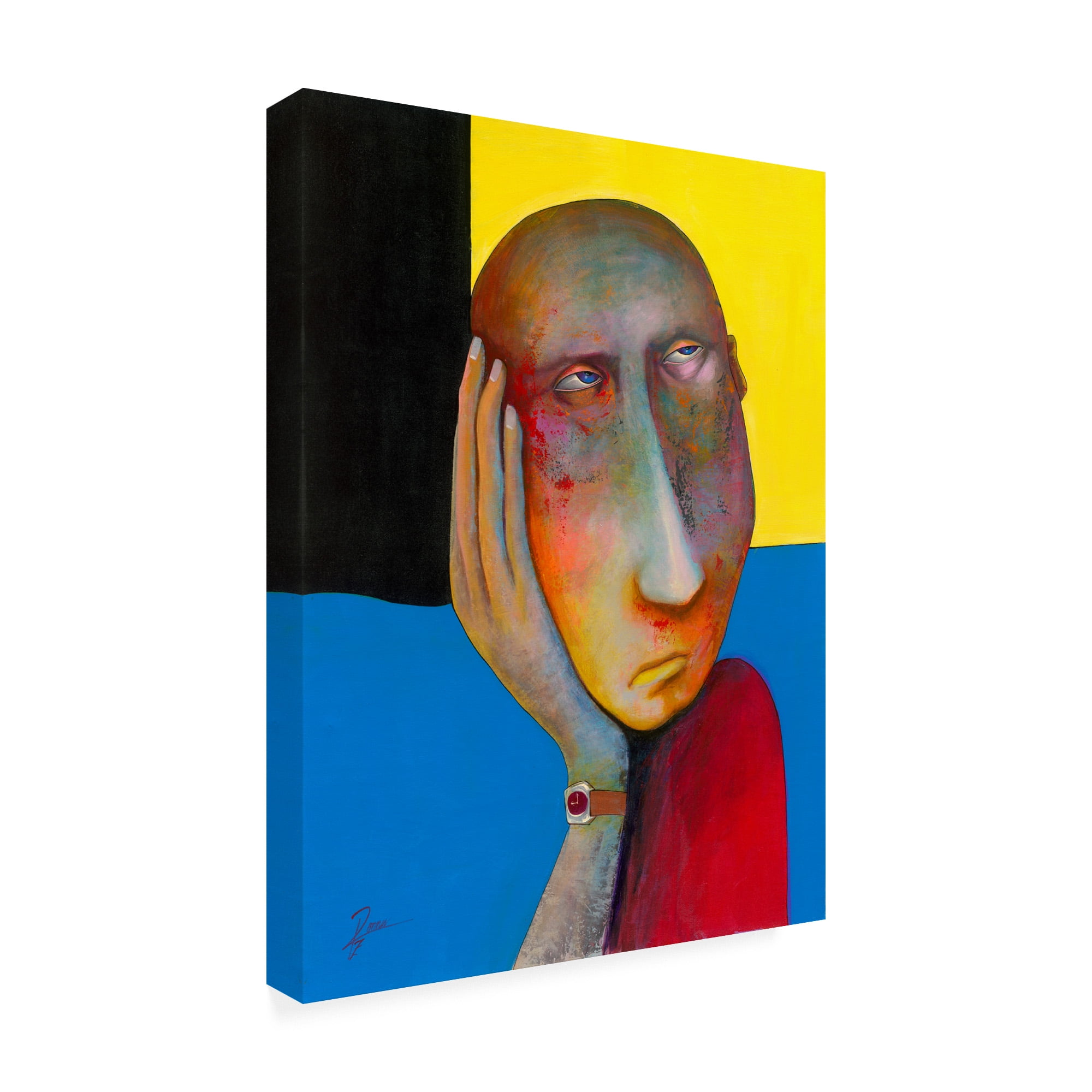 Trademark Fine Art 'I just don't Care' Canvas Art by Ronny Z