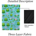 thumbnail image 4 of SKYSONIC Garden Flag Green Frogs Dragonflies Lotus Double-Sided Printed Garden House Sports Flag 12x18in Polyester Decorative Flags for Courtyard Garden Flowerpot, 4 of 7