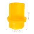 thumbnail image 2 of IDEANATEGRATE 1Par Repuesto Plástico Conector Para Prensa De Cubo De Fregona Color Amarillo Portátil, 2 of 8