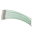 thumbnail image 3 of 10 llaveros de acero inoxidable con bucles de alambre para colgar etiquetas de equipaje. verde, 3 of 9