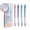 B, variant on Dvruxg 0.5mm Erasable Pen Refills – 40ml Heat-Erasable Gel Ink Refills in Crystal – Comfort Grip, Hot Erase Technology – Set of 4 Pens