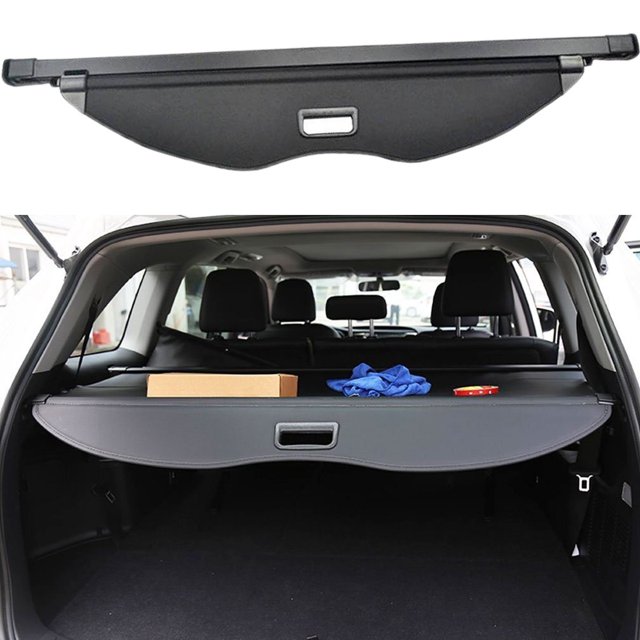 Danti Black Retractable Rear Trunk Cargo Luggage Security Shade Cover Shield for Ford Escape 2013 2014 2015 2016 2017 2018 2019