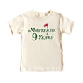 thumbnail image 3 of Mastered 9 Years Golf Shirt for Boys & Girls 9th Birthday Party Golfing Theme T-Shirt for Kids Natural Shirt Youth Large, 3 of 8