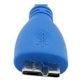 thumbnail image 3 of Unique Bargains 1Ft SuperSpeed USB 3.0 Type A Male to Micro B Male Data Extension Cable Blue, 3 of 3