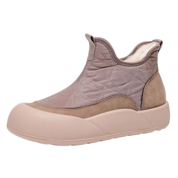 Zapatos de mujer botas de nieve gruesas y cálidas para mujer, zapatos antideslizantes, botas cálidas que combinan con todo, zapatos para correr, botas vaqueras