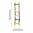 thumbnail image 3 of BotaniNest Bird Ladder For Lovebirds Parrots With Wooden Beads And Climbing Activity Play Gym, 3 of 4