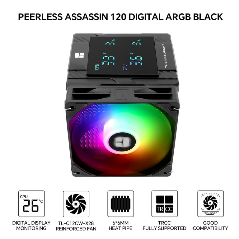 Peerless Assassin 120 Digital ARGB CPU Air Cooler, Digital