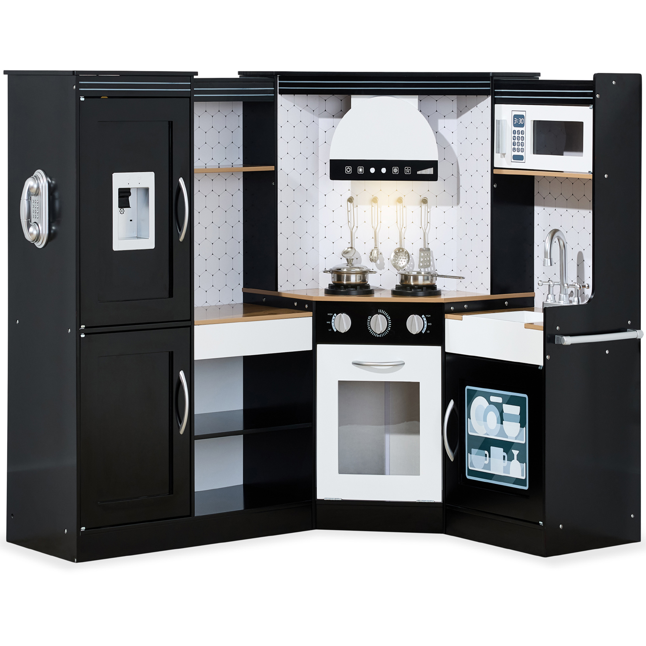 Best Choice Products Pretend Play Corner Kitchen with Lights & Sounds photo 1