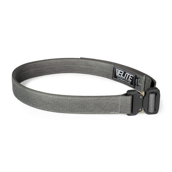 ELITE SURVIVAL  SYSTEMS CO Shooters Belt with Cobra Buckle, Color: Wolf Gray, Size: L (CSB-WG-L)