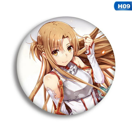 Fancyleo  Anime Sword Art Online Cartoon Brooch Pin Pins Badge Accessories for Clothes Backpack Decoration Best Gift for Anime Fans