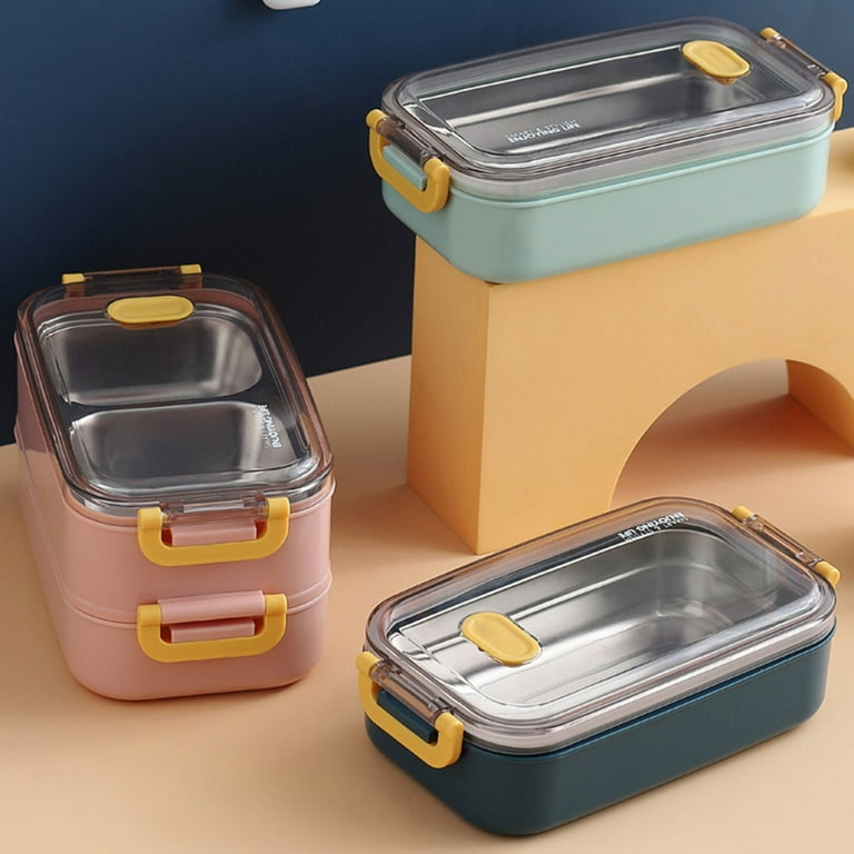 304 Stainless Steel Lunch Box for Kid New Single Layer or Double Layers  Bento Box for Student Food Container Case for Office New