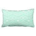 thumbnail image 1 of RYLABLUE Hipster Mint Green Arrows Aztec Tribal Pattern Pillowcase Cover Cushion 20x30 inch, 1 of 1