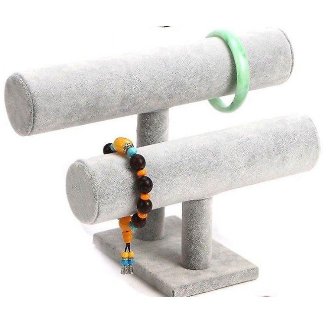 Soporte para presentación de joyería, organizador de barra en T, soporte para pulsera, almacenamiento de reloj, collar