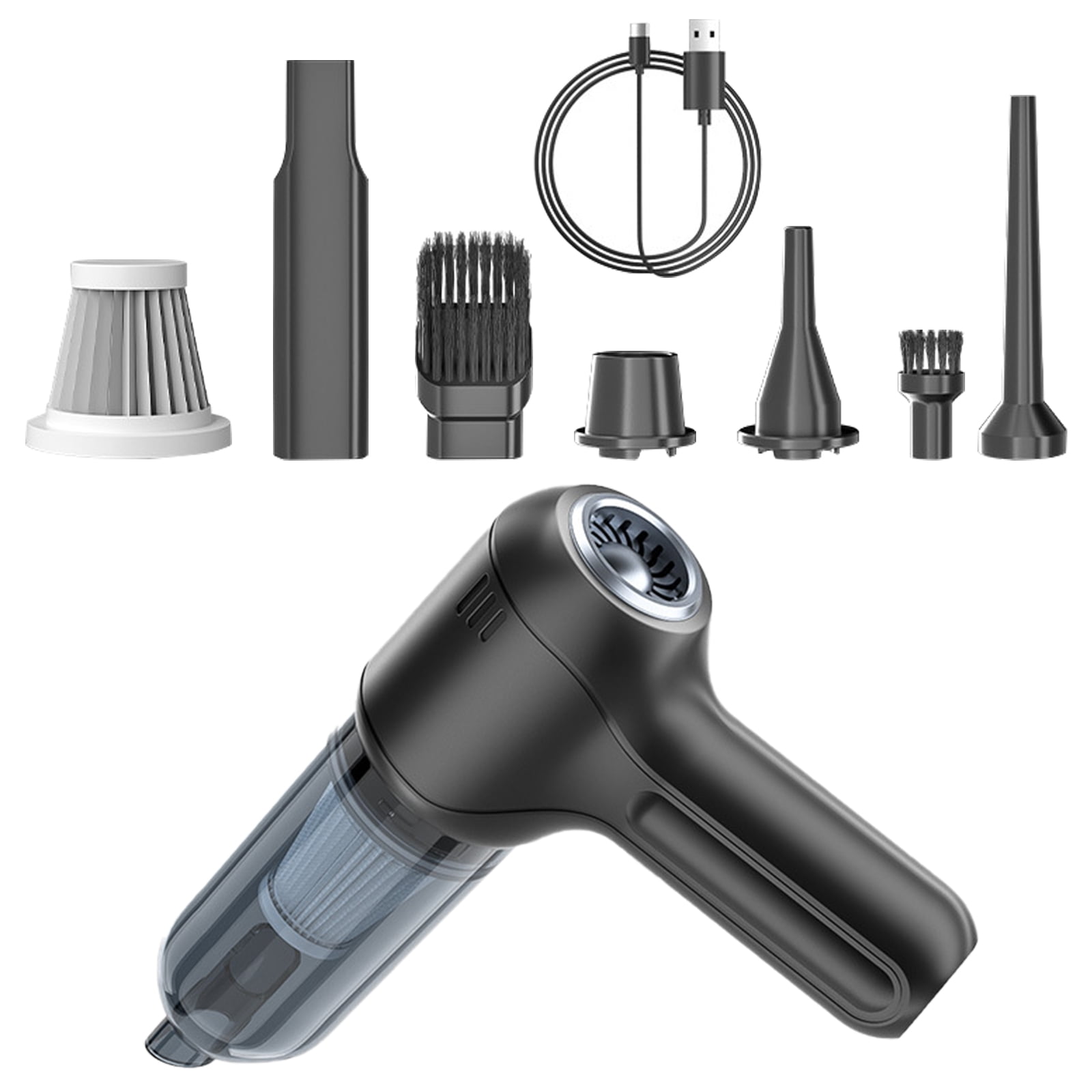 Easy to Use Car Vacuum Cleans Auto Dust Blowing with Extended Reach Handheld Car Vacuum Tool for Efficient Dust Removal
