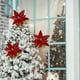 thumbnail image 4 of mfyjkho Flor Artificial Grande De Navidad Con Hojas Y Hojas Para Decoración Navideña, 19,69 X 12,99 Pulgadas, 1 Pieza, 4 of 6