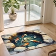 thumbnail image 5 of Koi Pond 3D Illusion Bath Mat & Entryway Rug, Non-Slip Absorbent Floor Mat, Soft Decorative Rugs for Bathroom Front Door, 16x24 Inch, Machine Washable, 5 of 5