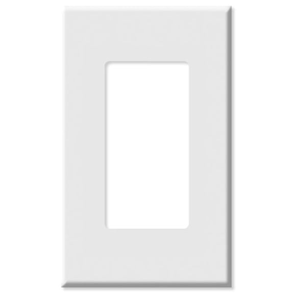 LV80301x-LV80301W Decora Plus Screwless Snap-On Wallplate, 1 Gang, White