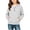 White, variant on asjyhkr Girls Knitted Hoodies Long Sleeve Pullover Ribbed Soft Comfy Everyday Wear Teens 1/4 Button Fall Fashion Tops(14-15 Years,Yellow)