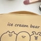 thumbnail image 5 of Neceser de lona bonito con diseño de tres osos de helado amarillos, portátil para niñas y estudiantes, 5 of 5