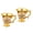 Golden white, variant on Set Of 2 European Zincs Alloys Wine Goblets For Fine Dining