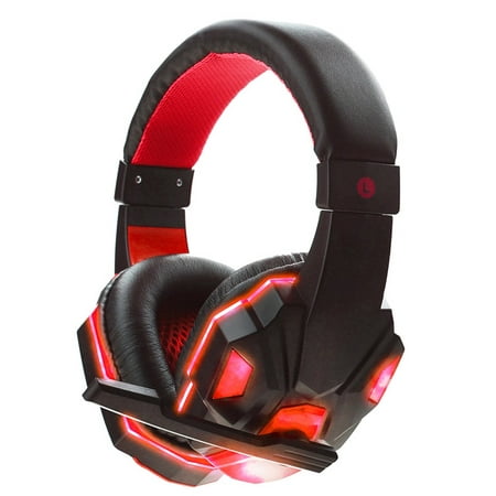 High quality 3.5mm Pro LED Light Gaming Headset Surround Stereo Headband Headphone USB with