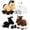 Horse, variant on Tezituor 4Pcs Highland Cow Stuffed Animals Stuffed Animals Bulk Plush Toy