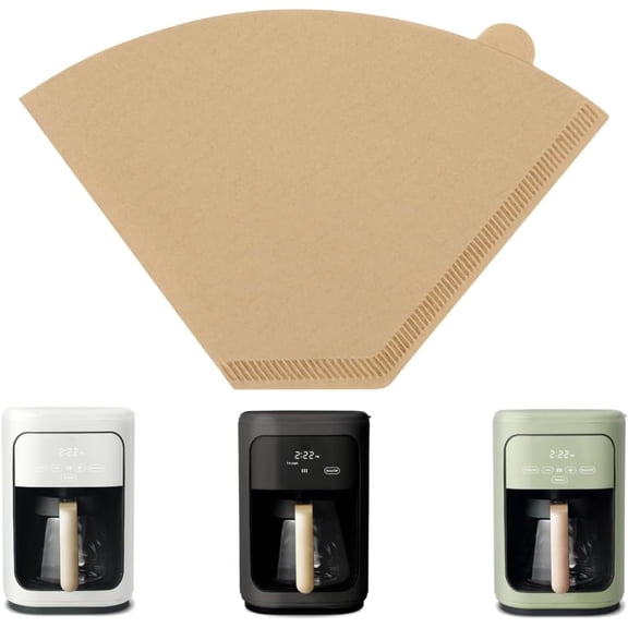 100PCS Coffee Paper Filters for Beautiful 14-Cup Programmable Drip Coffee Maker