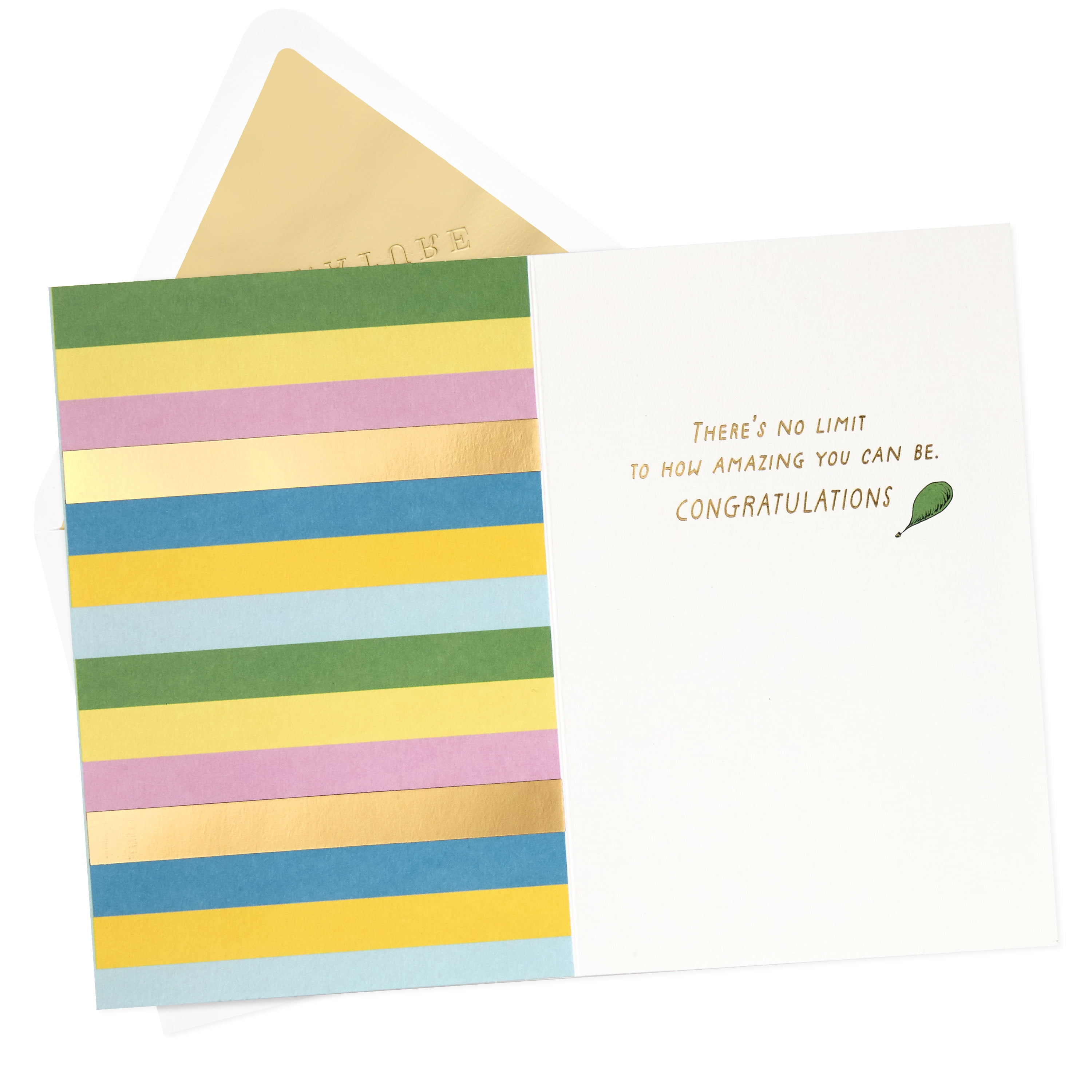 Hallmark 0699GET3025 Decorative Congratulations Greeting Card, Cream 5.00 x 0.21 x 7.19 Inches
