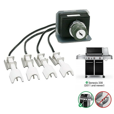 

Grill Burner Tube Ignition Kit For Weber Genesis 300 Series E/S310 E/S320 E/S330 2