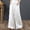 L White, variant on Rhuody Womens Pants Summer High Waisted Cotton Linen Palazzo Pants Wide Leg Long Pant Trousers With Pocket Casual Trousers L White