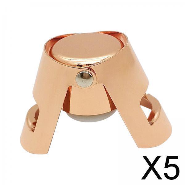 5x Tapón de Botella de Champán Soledad Protector de Retención de Burbujas para El Día Amigos Del Cava 5 piezas