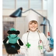 thumbnail image 5 of DolliBu Long Leg Black Bear Doctor Plush Toy - Super Soft Doctor Stuffed Animal Dress Up with Cute Scrub Uniform and Cap Outfit - Fluffy Toy Plush Gift for Doctor, Nurse, Surgeon, Dentist - 10.5 Inch, 5 of 6