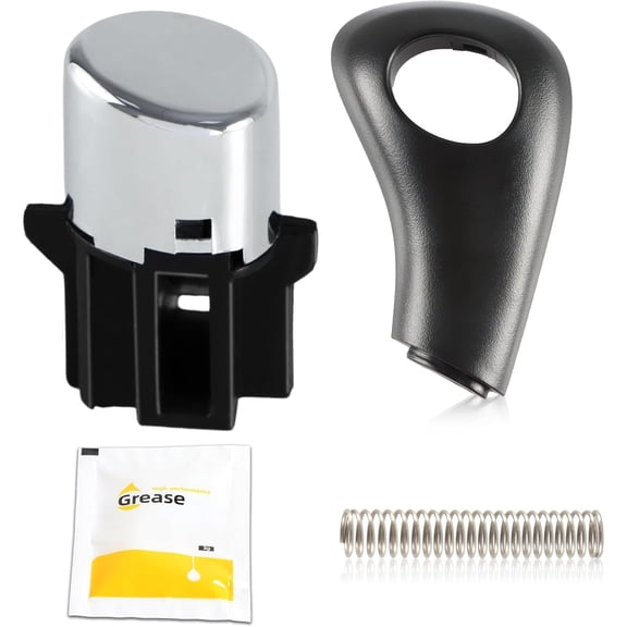 Shifter Knob Shift Button Kit Compatible with Honda Accord Automatic Transmissions 2.4L 3.0L DX LX EX SE 2003-2005 Replace#: 54132-SDA-A81 54141-SDA-A81 with Side Plate & Spring