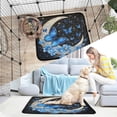 thumbnail image 7 of Qxltty Moon with Butterflies Cat litter Pads Pet Set of 2 Diaper Mats Center Anti-leakage Layer Absorbent Soft and Comfortable, 7 of 7
