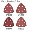 thumbnail image 3 of 20pcsTriangle Detail Sander Sandpaper,Sanding Paper Sander Pads Sheet Assorted 6 Hole 1000/1200/1500/2000 Grits, 3 of 4