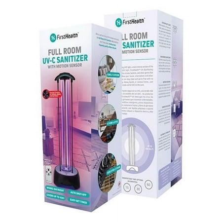 First Health Full Room UV-C Sterilizing Lamp with Motion Sensor, 1 Ea, 6 Pack