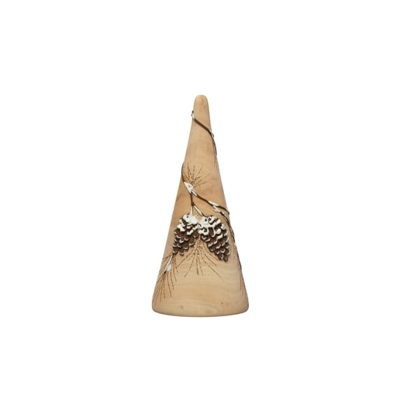 Creative Co-Op Hand-Painted Eucalyptus Wood Tree, Natural
