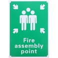 thumbnail image 1 of Emergency Assembly Point Sign PVC Board Sign Operational Fire Safety Sign for Office Bar Garage, 1 of 6