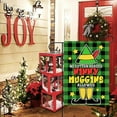 thumbnail image 5 of Green Christmas Elf Decorative Garden Flag, Xmas No Cotton Headed Ninny Muggins Allowed Yard Home Decoration, Winter Holiday Plaid Farmhouse Small Outside Outdoor Decor Double Sided 12 x 18, 5 of 6