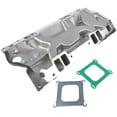 thumbnail image 2 of GELUOXI Intake Manifold Chevy Dual Plane Satin Aluminum for Vortec V8 305 350 Heads 1996- 1Pc, 2 of 14