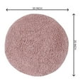 thumbnail image 5 of Home Weavers Fantasia Collection 100% Cotton Tufted Round Shape Bathroom Rug, Soft and Absorbent Bath Rugs, Non-Slip Bath Rug, Machine Wash Dry Bath Mats for Bathroom Floor- 30" Round, Pink, 5 of 6