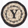 thumbnail image 1 of Capitol Importing 30-313Y 5 x 5 Po IC-313 Y Monogramme Imprimé Sous-Verre, 1 of 1