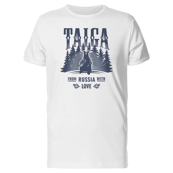 Sitting Bear Taiga Russia Tee Men's -Image by Shutterstock