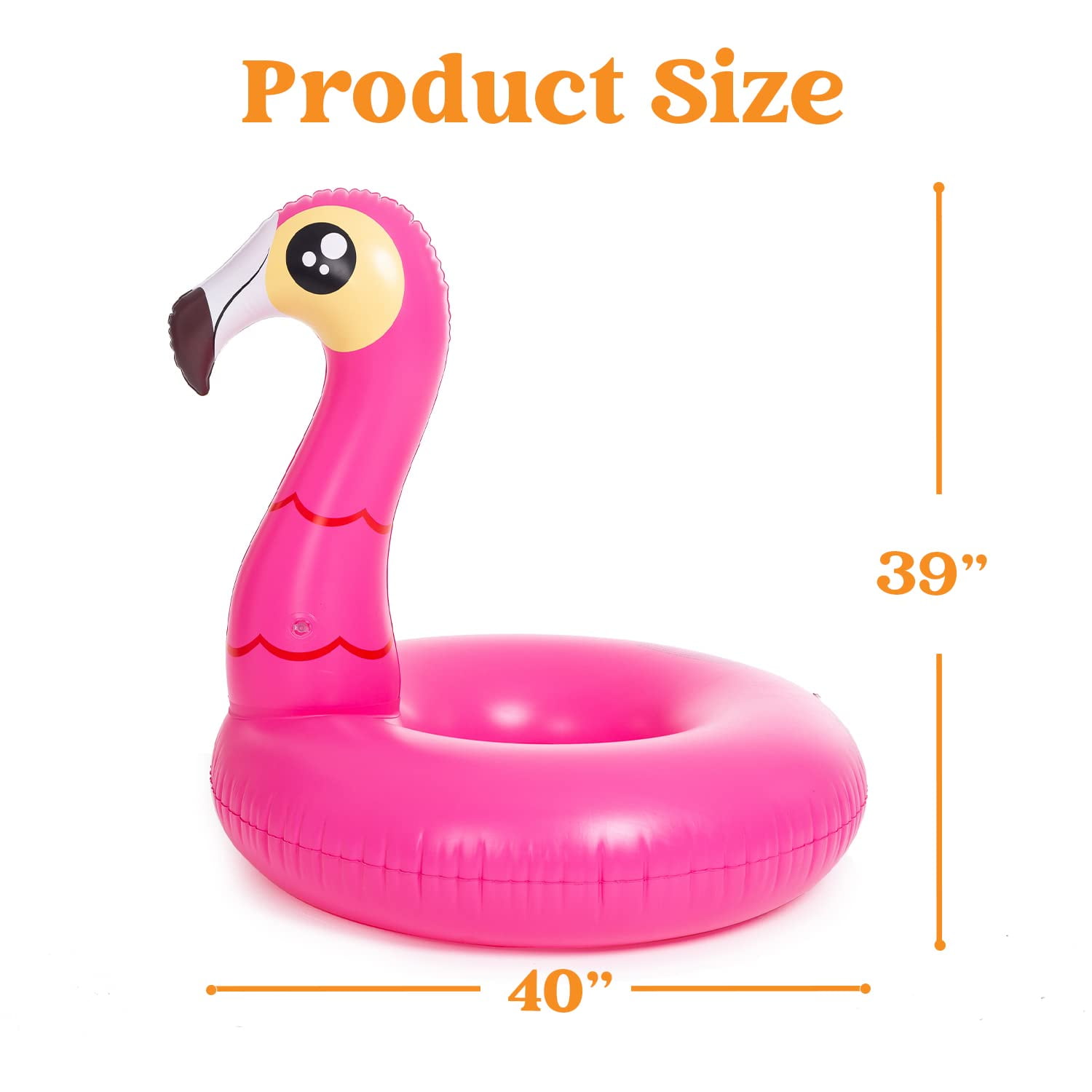 Joyfy 2 Packs Flamingo Unicorn Pool Float, Fun Beach Floaties, Inflatable Swimming Pool Tubes Party Toys, Summer Pool Raft Lounger for Adults & Kids