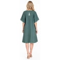 thumbnail image 2 of HAPPY BAY Women's Summer Solid Casual Relaxed Caftan Mini Cover Up Evening Dresses for Women Plus Size 2X-3X Grey, Floral, 2 of 5