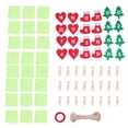 thumbnail image 1 of 24PCS Christmas Bag Lucky Number Drawstring Christmas Sack Advent Calendar Christmas PouchGreen, 1 of 5