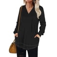 thumbnail image 3 of PINKMSTYLE Women's Hoodie Long Sleeve Pullover Hooded Sweatshirt with Pocket, 3 of 8