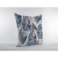 thumbnail image 3 of Amrita Sen Coussin Tropical en Daim Soufflé et Fermé Bleu Foncé sur Gris, 3 of 4