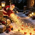 thumbnail image 3 of Clearance! Santa's Magic Pour - Flowing LED Christmas Garden Light, Solar Christmas Yard Stake with Cascading LED Strands, Santa Outdoor Garden Decor, 3 of 7